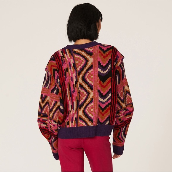 FARM Rio Multicolor Patterned Sweater - Picture 6 of 11